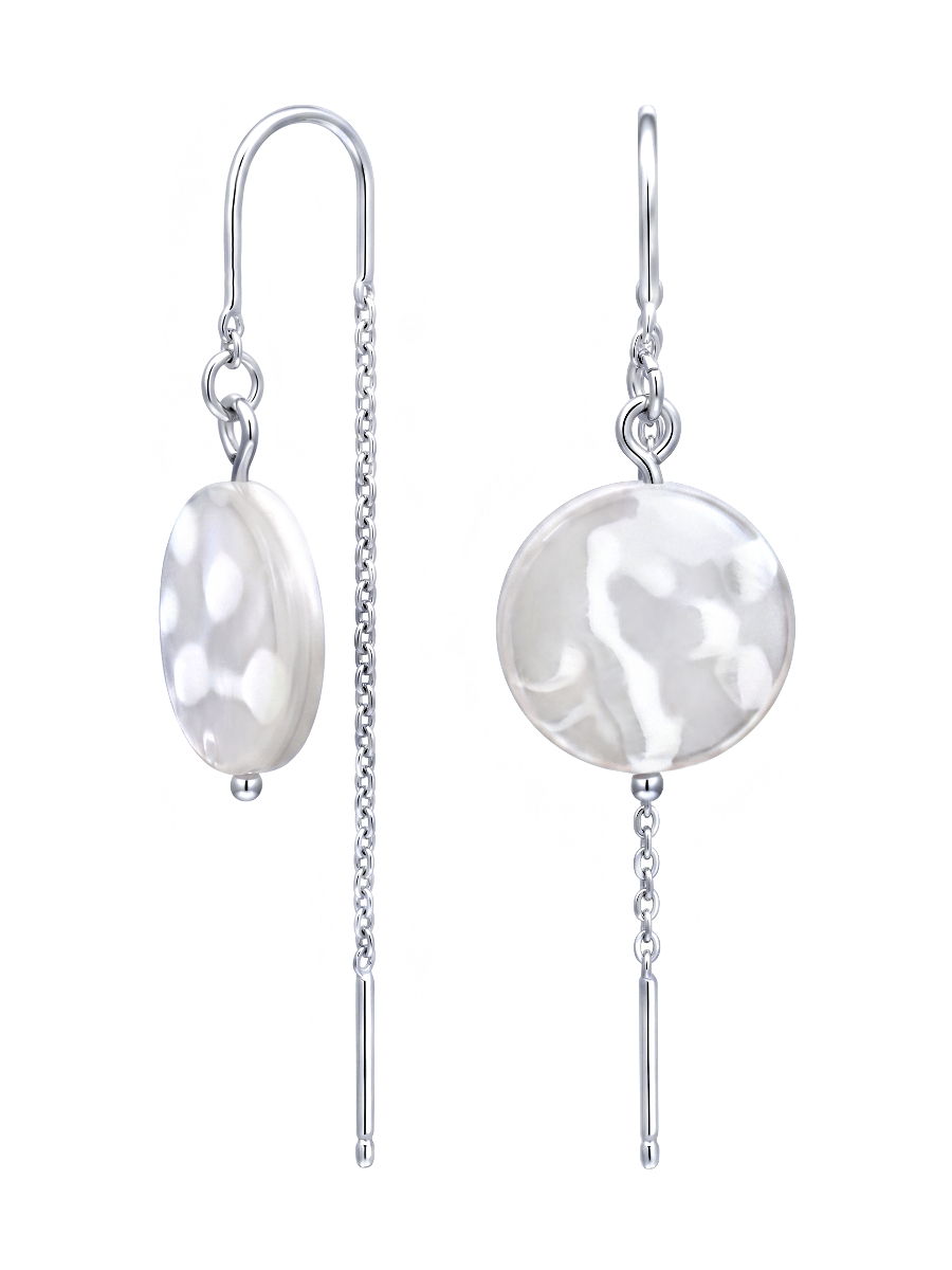 Серьги продевки серебряные 925 | 0212465-03675