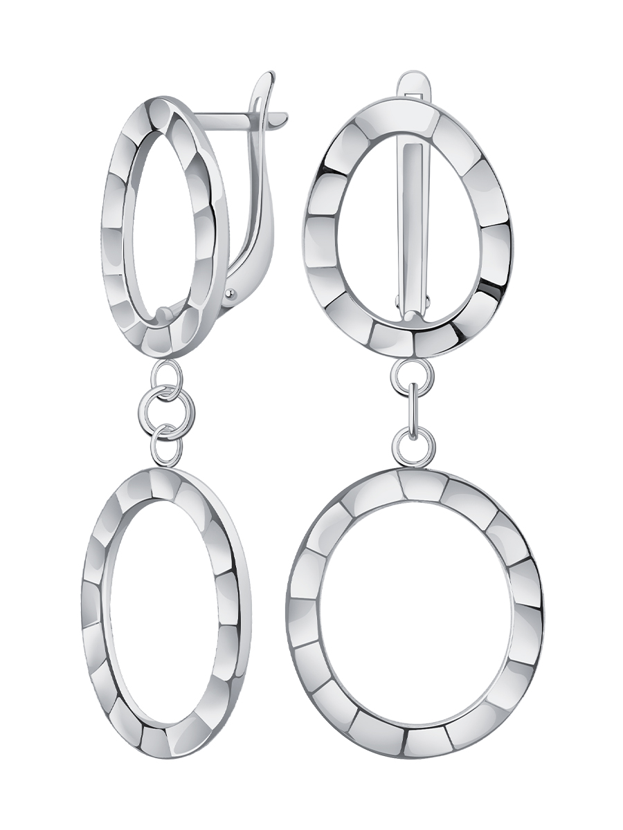 Серьги серебряные 925 без камней  | 0232153-00245