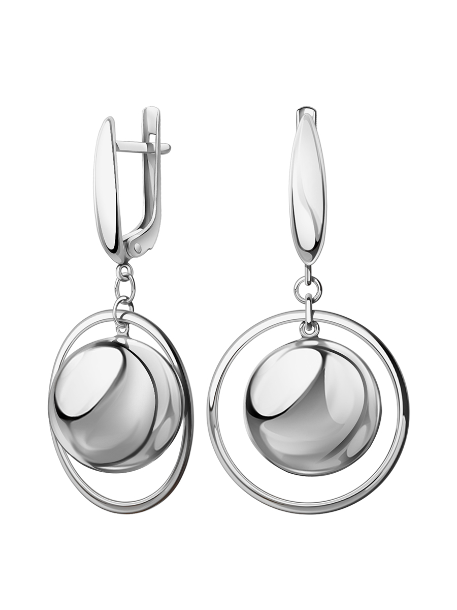 Серьги из серебра 925 без камней | 9221385-00245