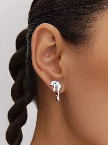 Серьги из серебра 925 без камней