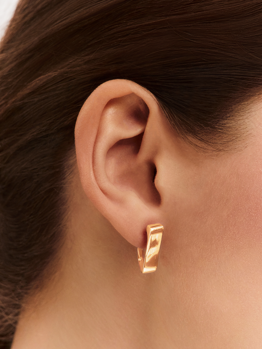 Серьги золотые 585 без камней  | 0202274Л00240