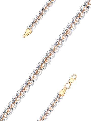 Браслет золотой 585 эксклюзивное плетение Фараон 6 мм