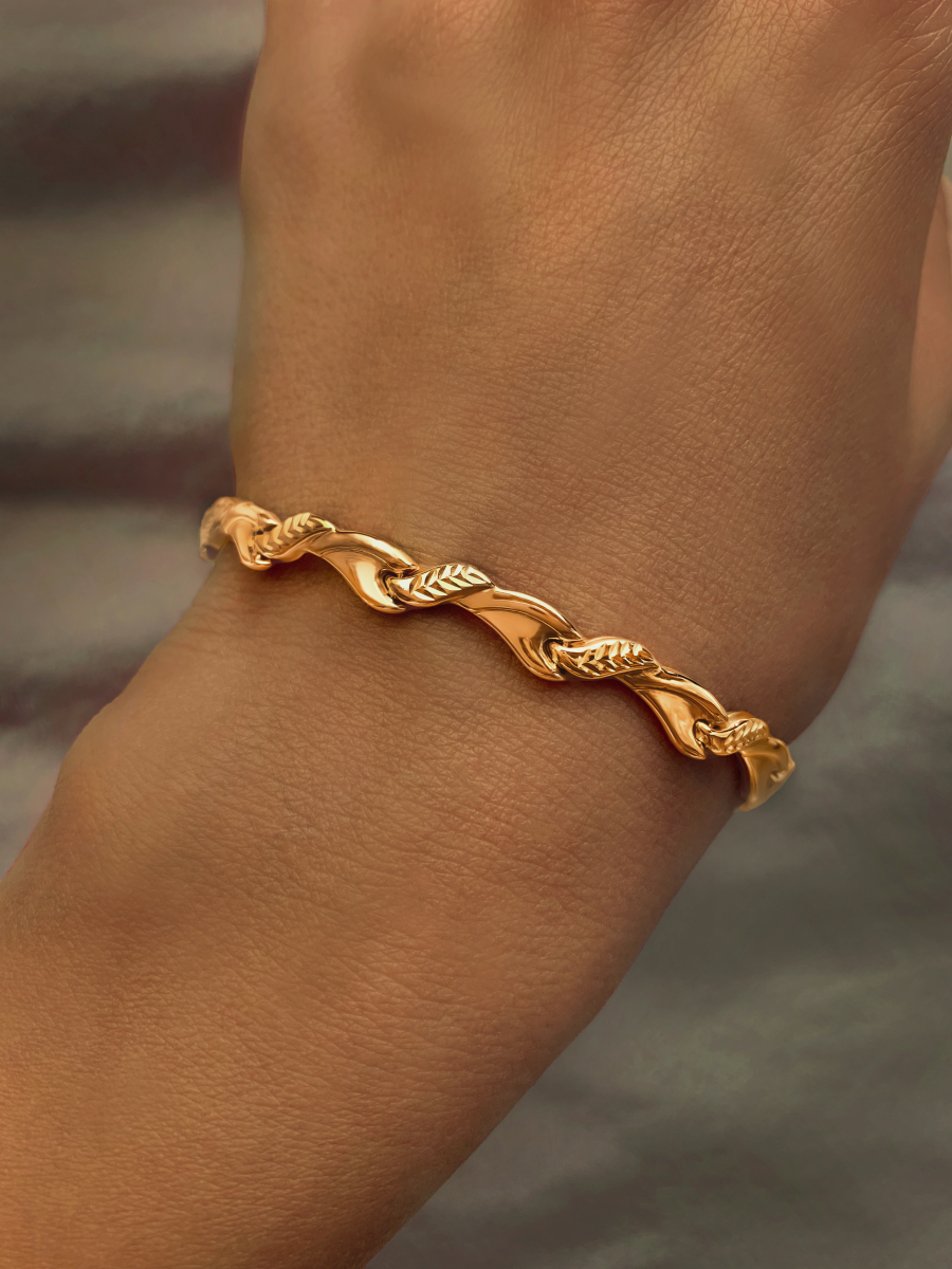 Браслет золотой 585 пробы 5,5 мм | 2530013-00240