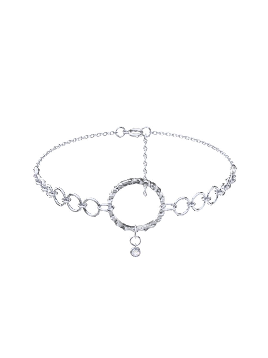 Браслет серебряный женский 925 цепочка | 0730787-00775