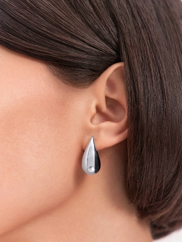 Серьги серебряные 925 капли 
