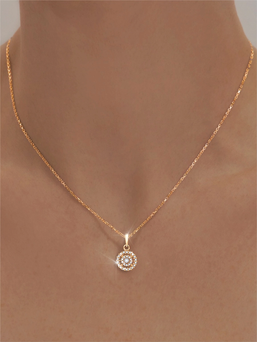 Подвеска золотая 585 с фианитами | 0400855-00770