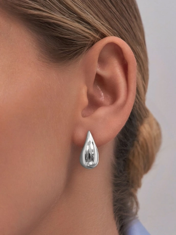 Серьги серебряные 925 капли 