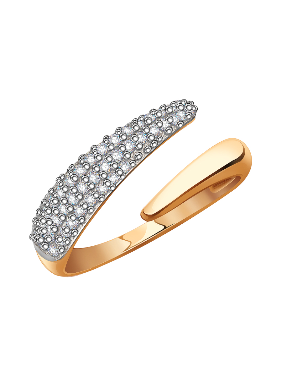 Кольцо золотое 585 с фианитами  | 1101753-00770