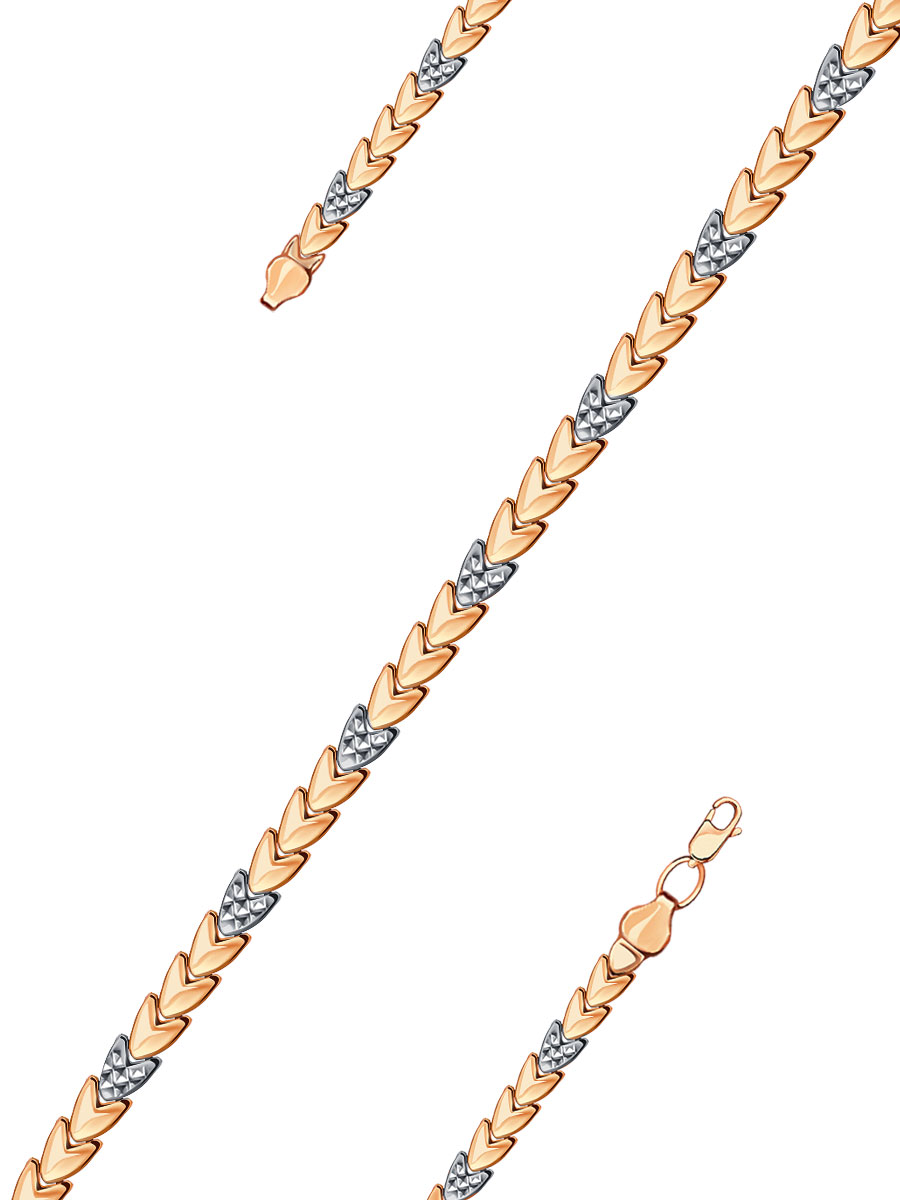 Браслет золотой 585 пробы 3,5 мм | 0730067-00246