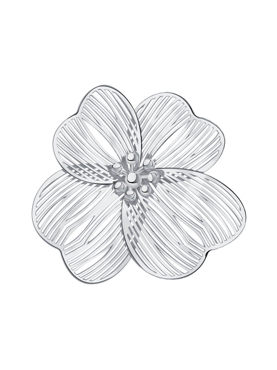 Брошь серебряная 925 цветок  | 2700125Л00245