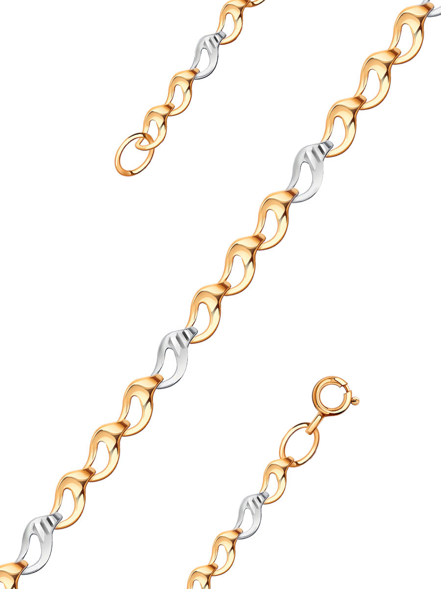 Браслет золотой 585 пробы 3,8 мм | 0730014-00246