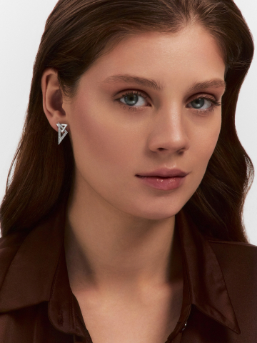 Серьги серебряные 925 с фианитами