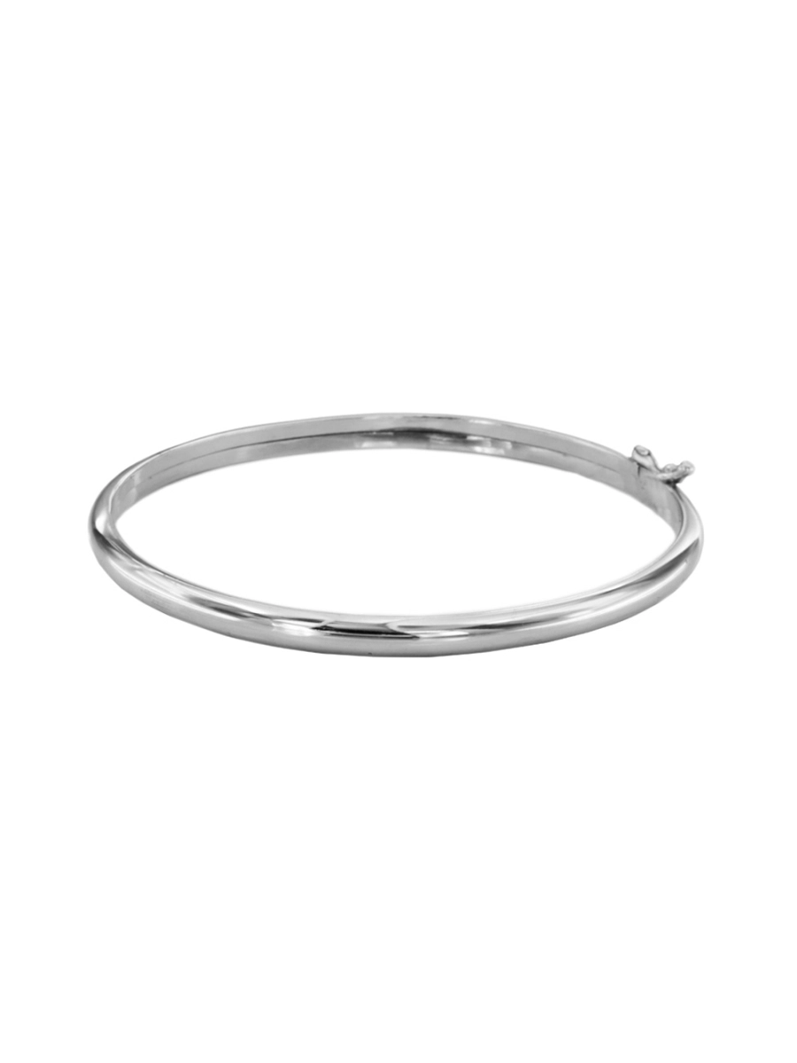 Браслет серебряный жесткий на руку 925 без камней | 2910208-00245