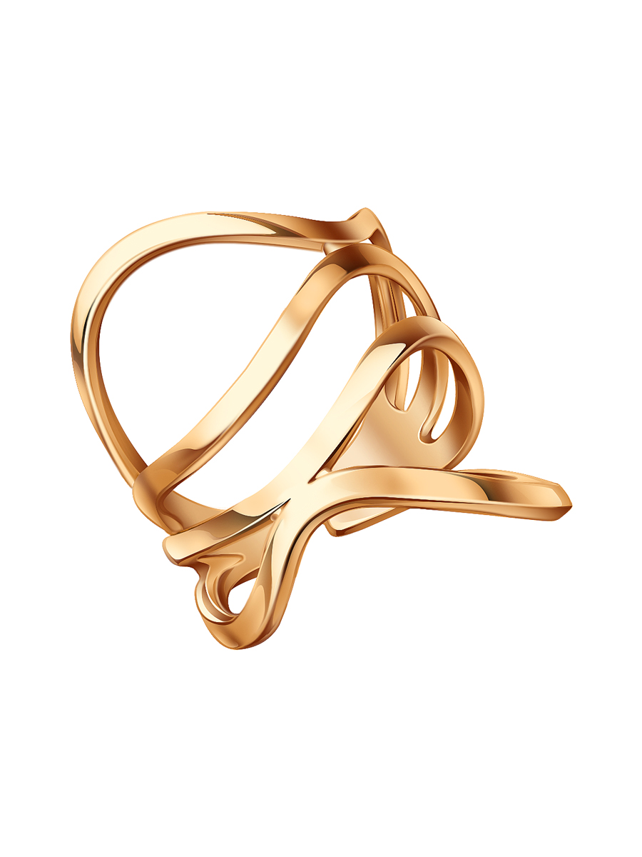 Кольцо широкое золотое 585 без камней | 0101578-00240