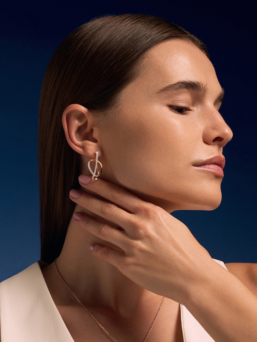 Серьги золотые 585 с бриллиантами  | 2101795М00000