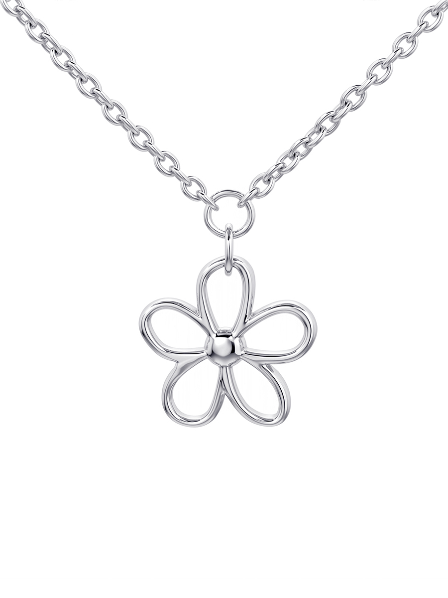 Колье серебряное 925 цветок | 3121849Л00245
