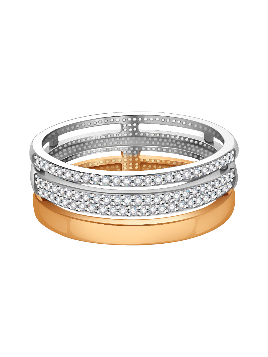 Кольцо золотое 585 с бриллиантами  | 0101788-00006