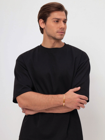 Браслет мужской золотой 585 для гравировки плетения Бисмарк 