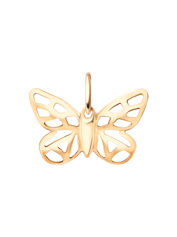 Подвеска золотая 585 бабочка без камней 