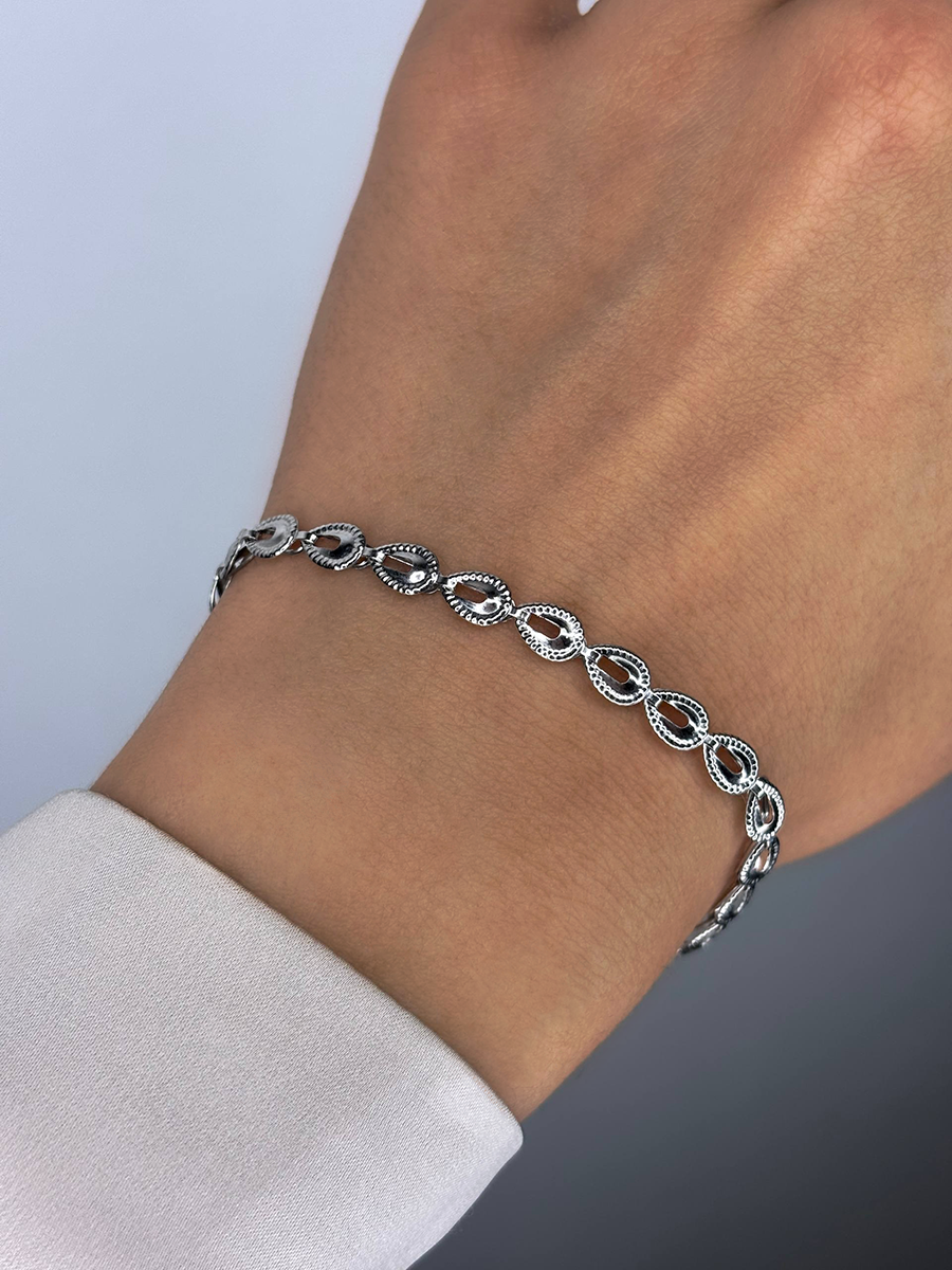 Браслет серебряный 925 без камней  | 0710854-00245