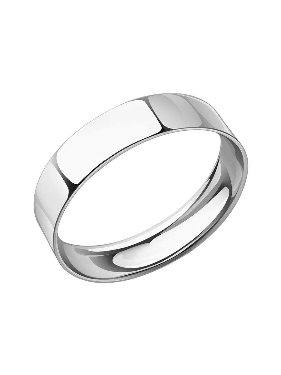 Кольцо обручальное серебряное 925 без камней 5 мм  | 1000011-00245