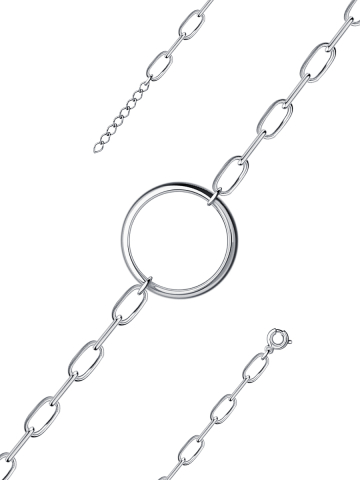 Браслет серебряный женский на руку 925 цепочка без камней