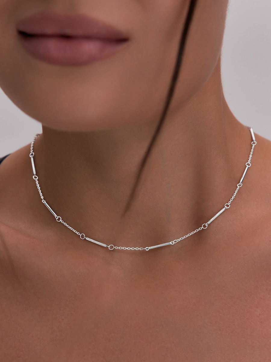 Колье из серебра 925 без камней | 0320596-00245