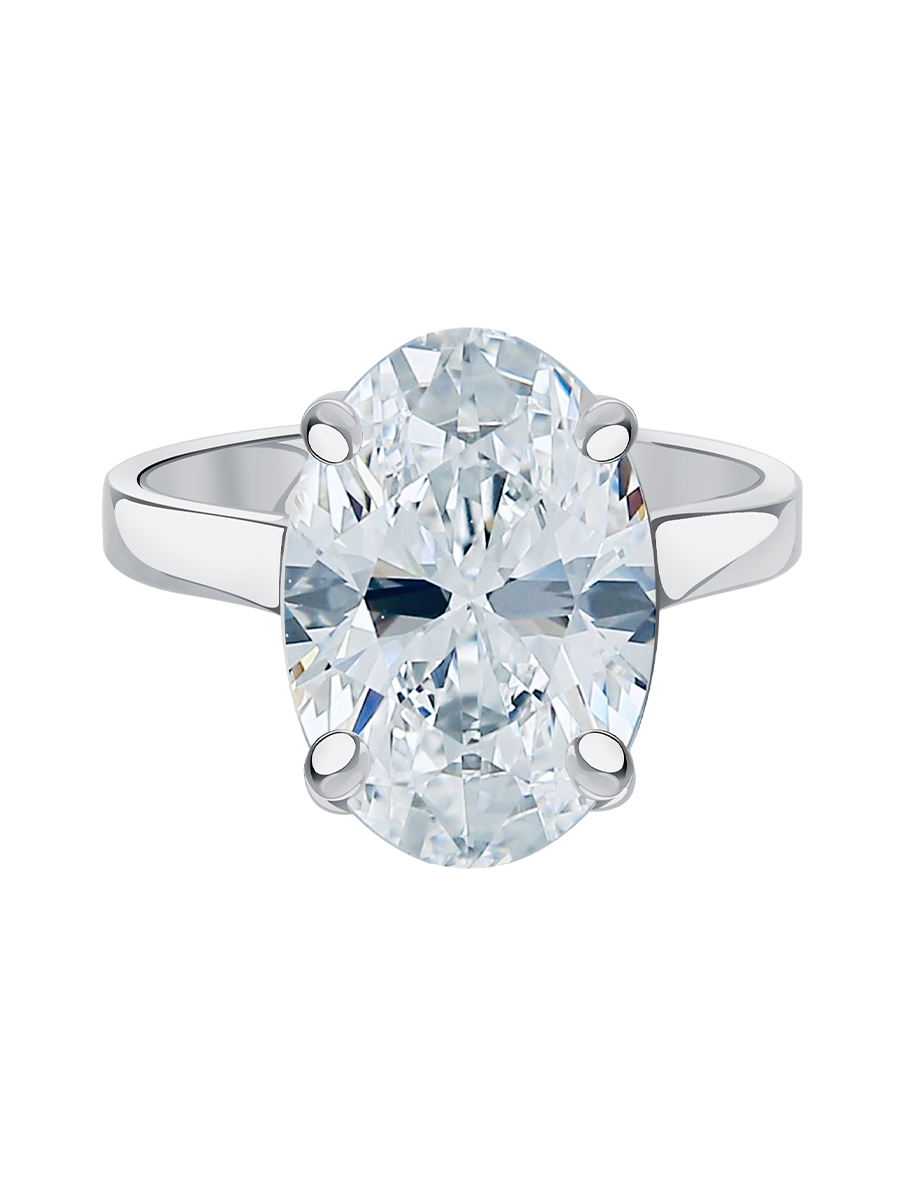 Кольцо из белого золота 585 с бриллиантом 3,06 карата  | 0101855М06422