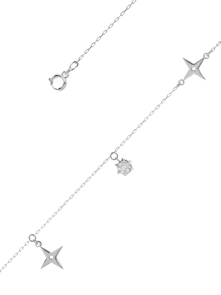 Браслет из серебра 925 с фианитами | 0720760-00775