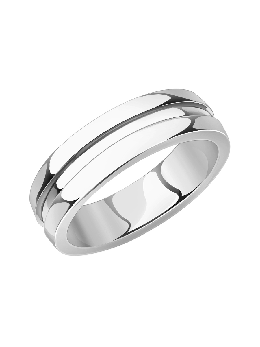Кольцо обручальное серебряное 925 без камней 4,5 мм | 1000014-00245