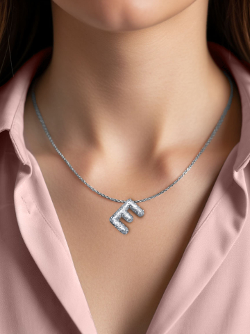 Подвеска серебряная 925 буква Е 