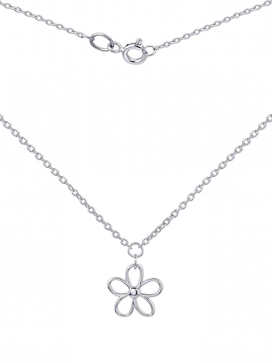 Колье серебряное 925 цветок | 3121849Л00245