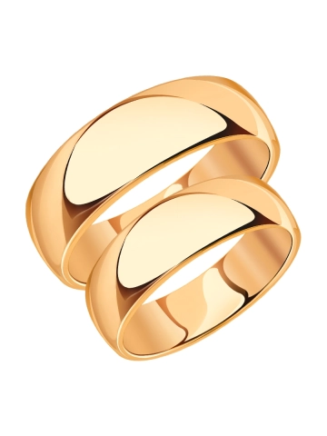 Кольцо обручальное золотое 585 без камней 7 мм