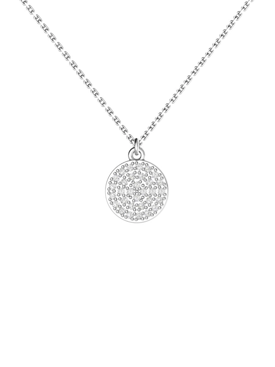 Колье из серебра 925 с камнями фианитами | 3121484-00775