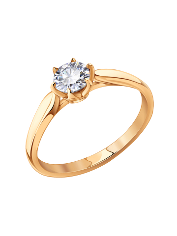 Кольцо помолвочное золотое 585 с бриллиантом 