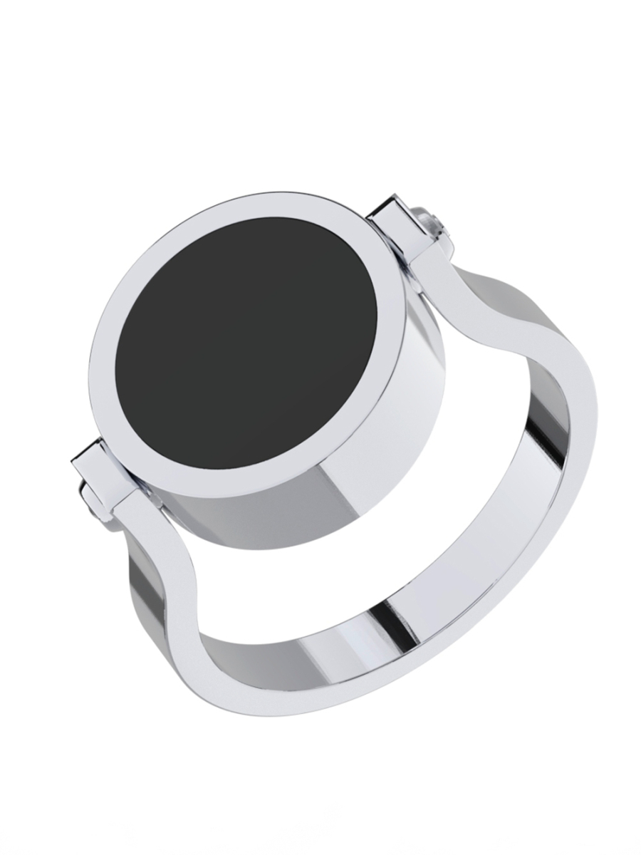 Кольцо серебряное 925 с агатом и перламутром  | 1101648-05775