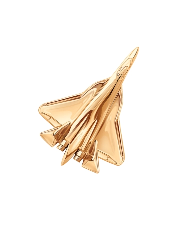 Значок сувенирный самолет СУ-57 