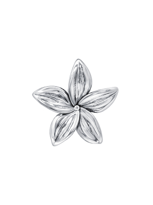 Подвеска цветок серебряная 925 