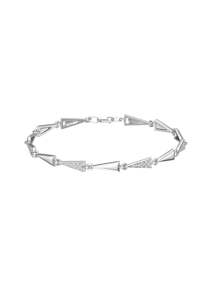 Браслет из серебра 925 с камнями фианитами | 7101332-00775