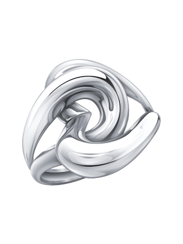 Кольцо сердце серебряное 925 