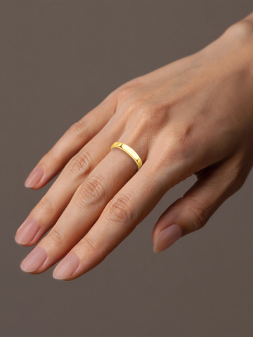 Кольцо обручальное золотое 585 без камней 3 мм