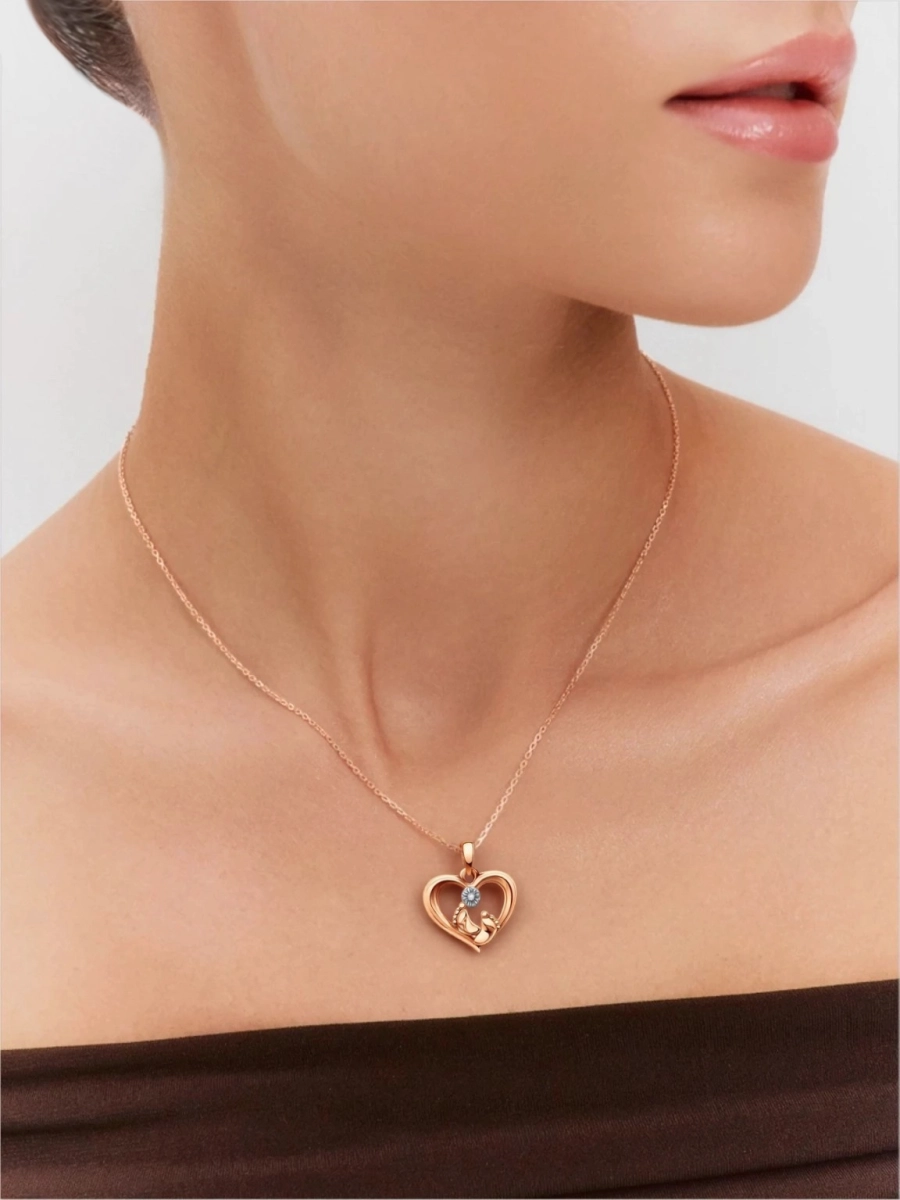 Подвеска золотая 585 для мамы  | 0400830-00770