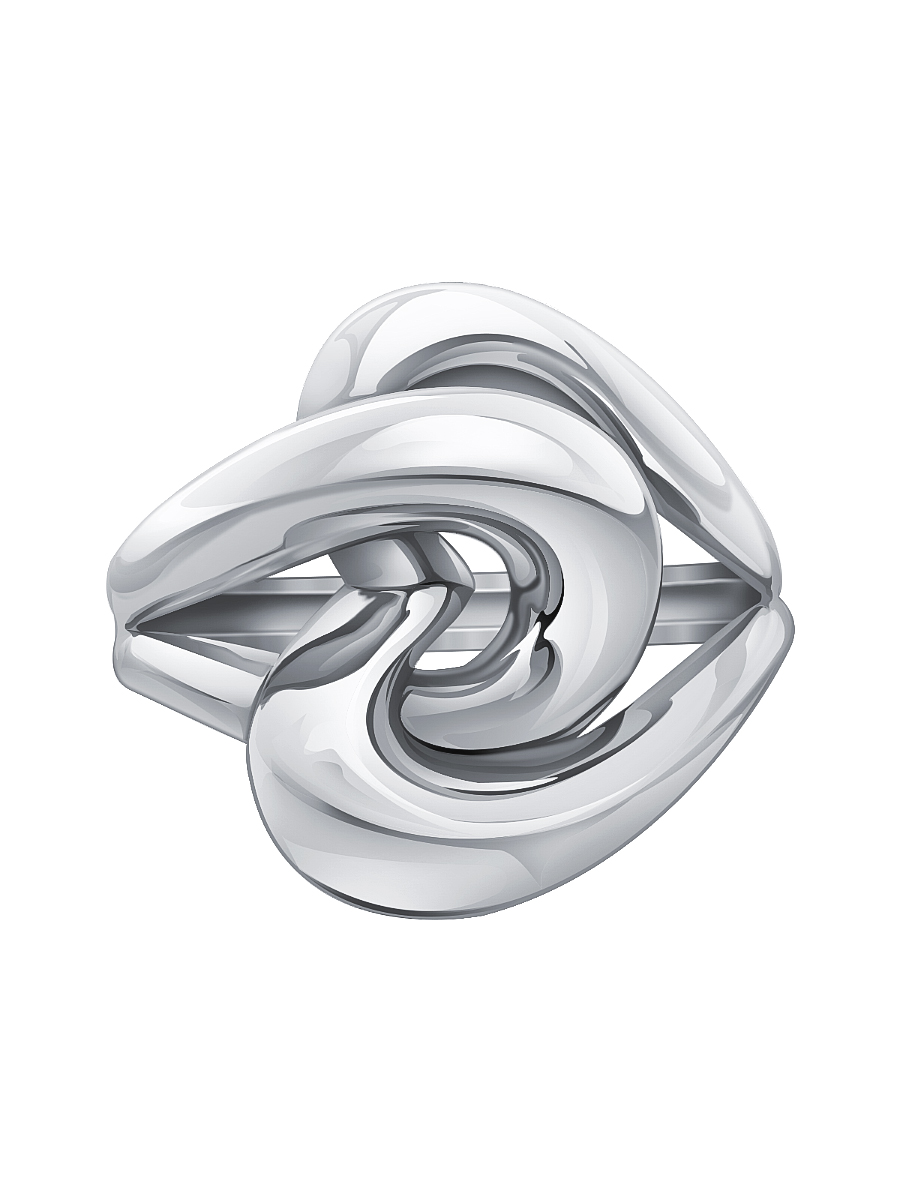 Кольцо сердце серебряное 925  | 0101845Л00245