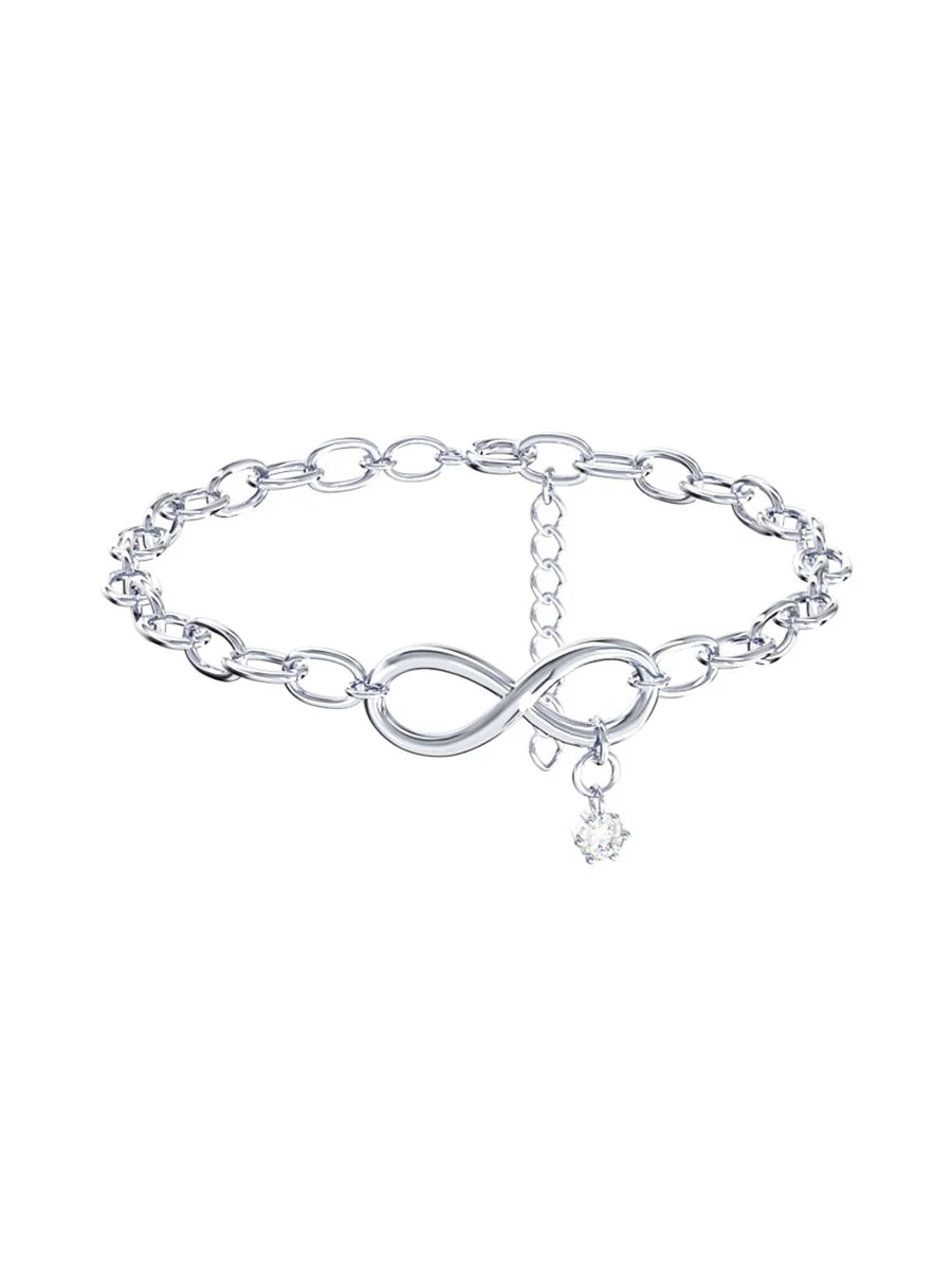 Браслет серебряный женский на руку 925 бесконечность  | 0720758-00775