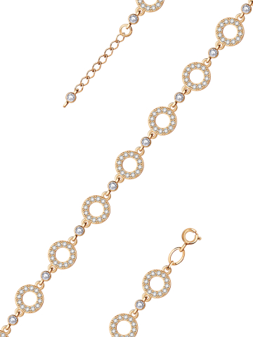 Браслет золотой 585 с фианитами