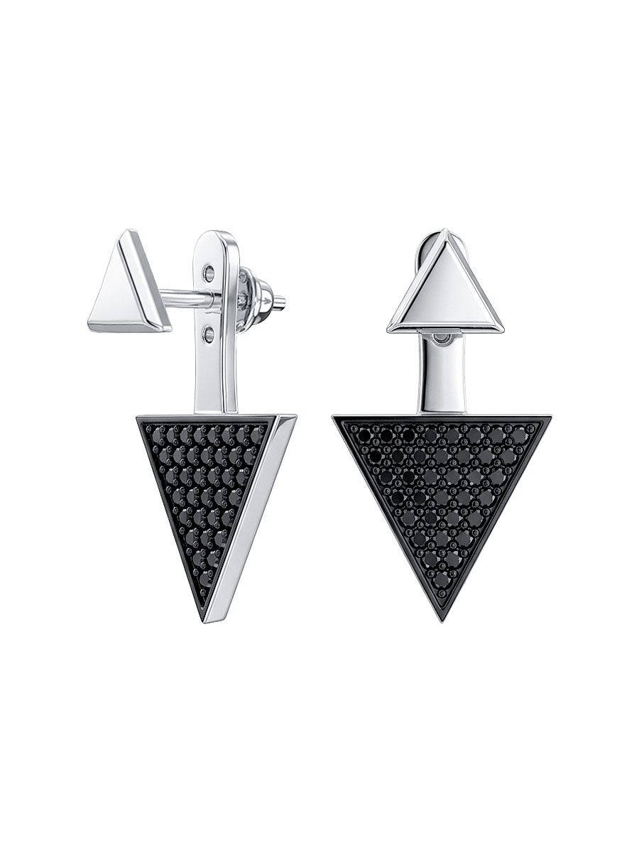 Серьги серебряные 925 с фианитами | 6001765-00205