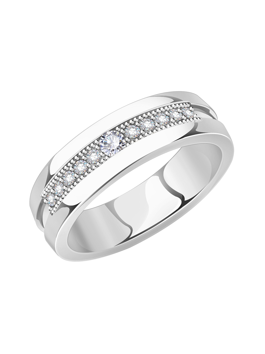 Кольцо из серебра 925 с фианитами | 1000015-00775