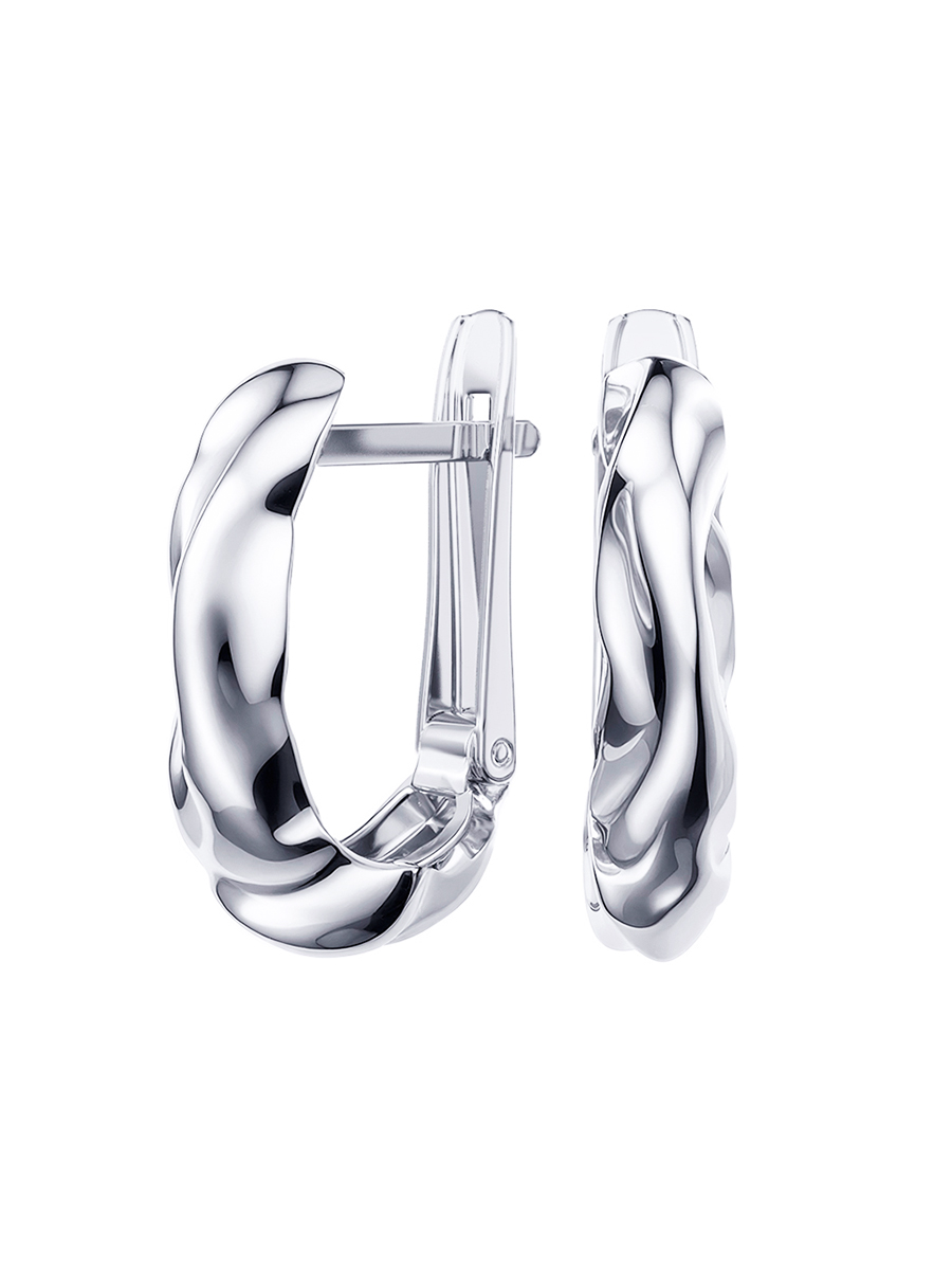 Серьги из серебра 925 без камней | 0202204-00245