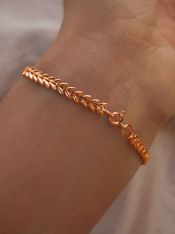 Браслет золотой 585 пробы 4 мм