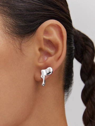 Серьги из серебра 925 без камней